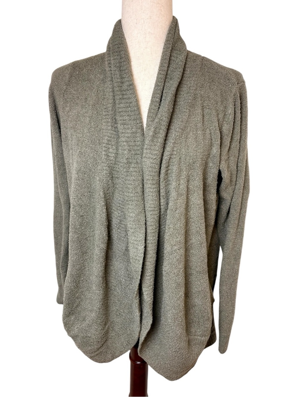 Barefoot Dreams Sage Green CozyChic Lite Longline Cardigan Medium